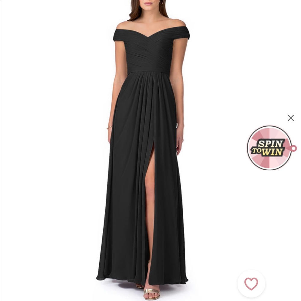 Azazie Audrianna Black Bridesmaid Dress